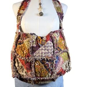 Handmade Boho Patchwork Crossbody Bag | Free People Style Artisan Festival Purse